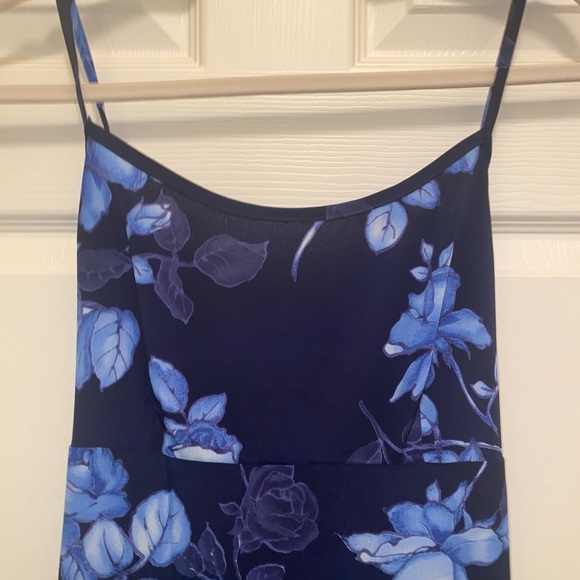 Vintage No Boundaries Blue Floral Rose Maxi Dress - Picture 7 of 10